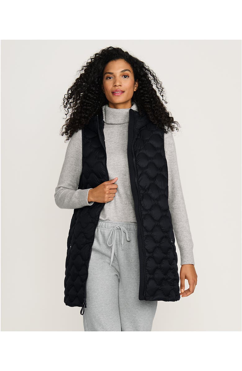 Lands' End Wanderweight Packable Down Long Vest, Alternate, color, 