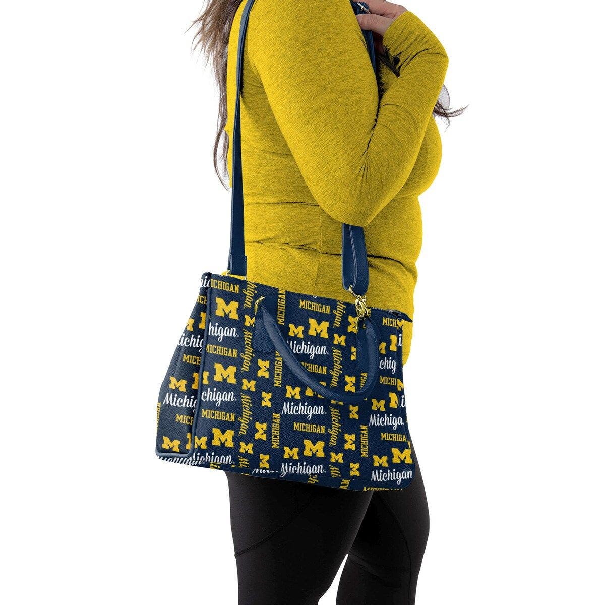 FOCO Michigan Wolverines Repeat Brooklyn Tote, Alternate, color, 