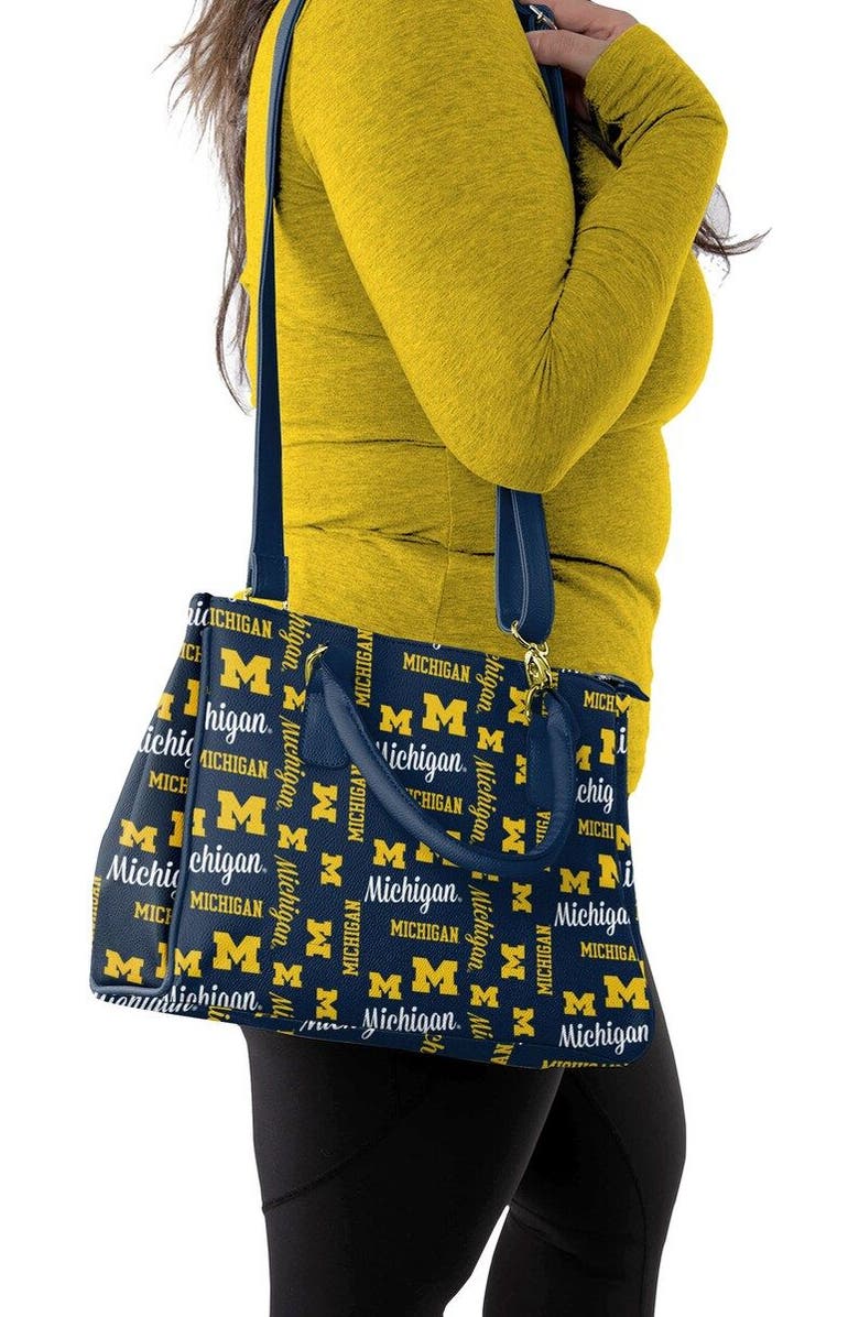 FOCO Michigan Wolverines Repeat Brooklyn Tote, Alternate, color,