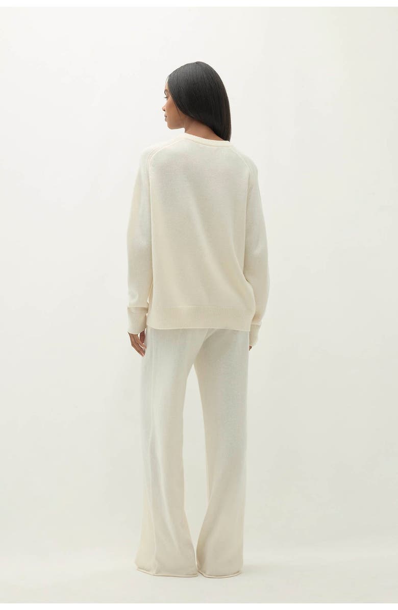 NAKED CASHMERE Tammy Cashmere Crewneck Sweater, Alternate, color, Ecru