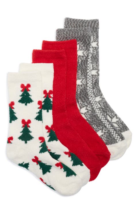 3-Pack Pattern Socks