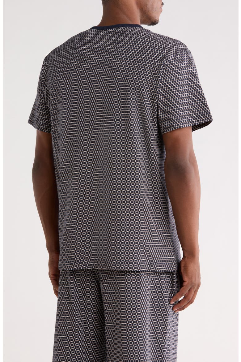 Short Sleeve Cotton Henley, Alternate, color, NAVY NIGHT