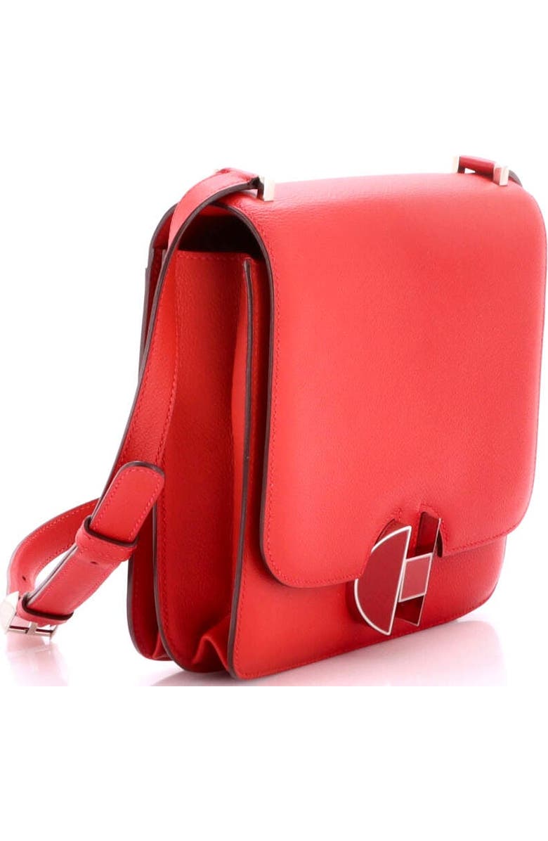 Pre-Owned Hermes 2002 Shoulder Bag Evercolor 20, Alternate, color, Rouge Casaque