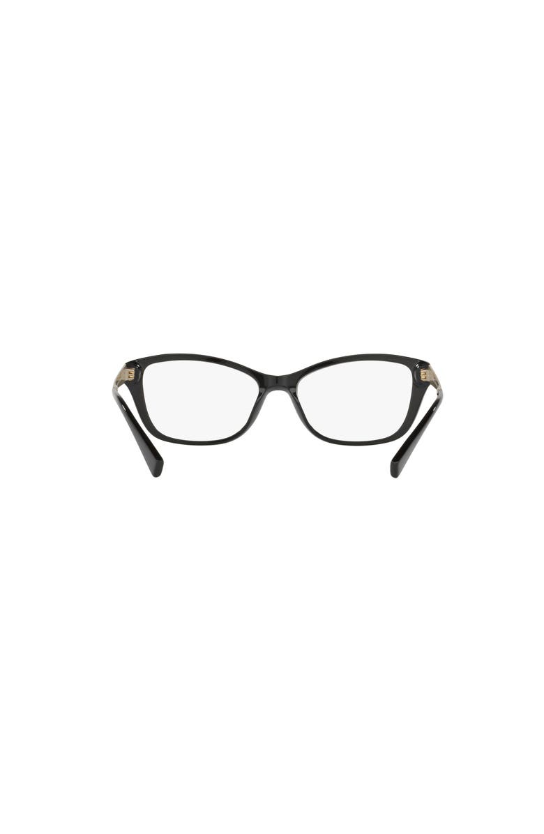Versace 54mm Cat Eye optical glasses, Alternate, color, Black