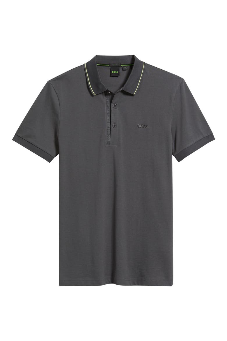 Paule Tipped Polo, Alternate, color, DARK GREY