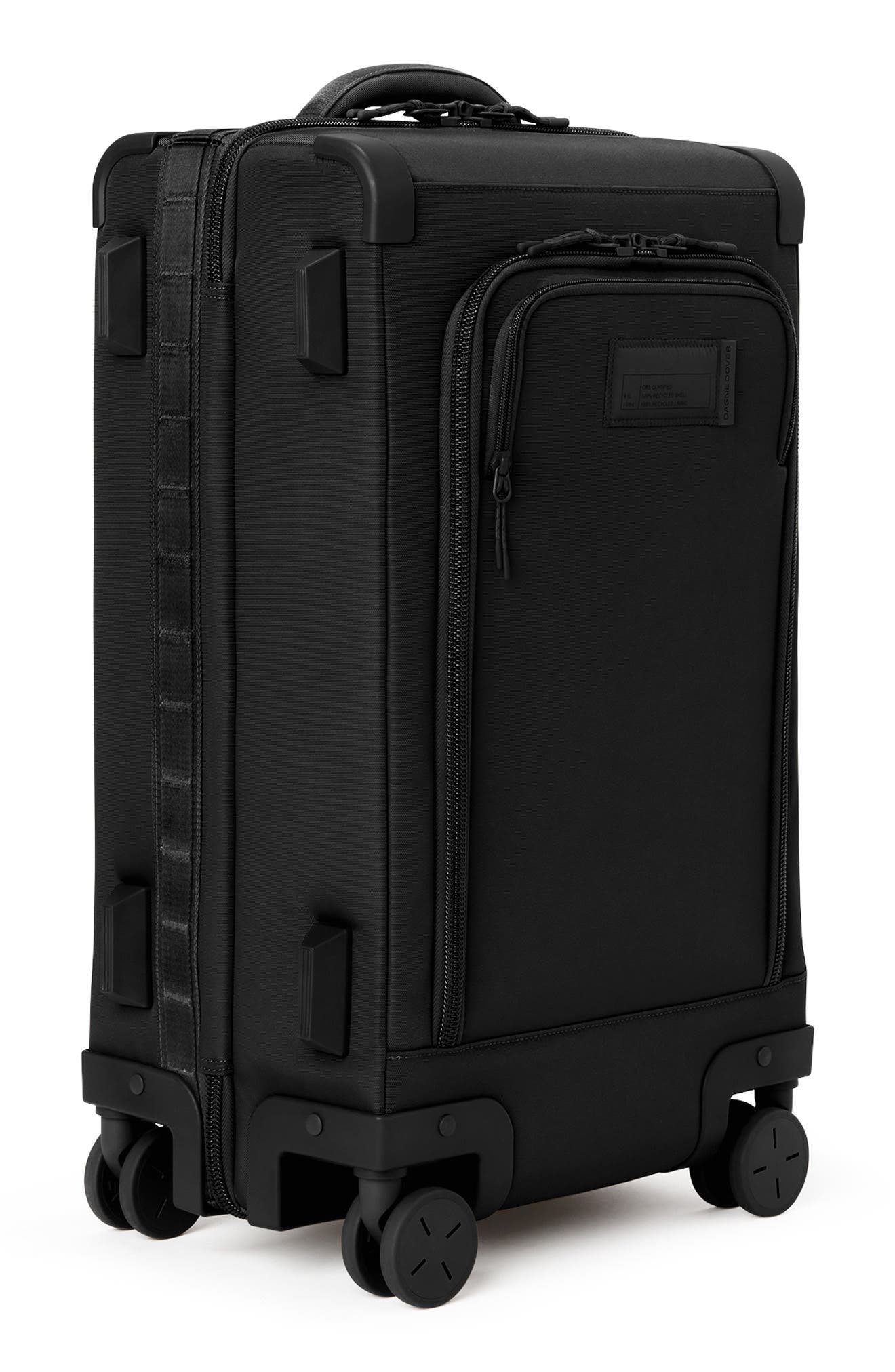 Dagne Dover Seattle Carry-On Rolling Luggage, Alternate, color, Onyx