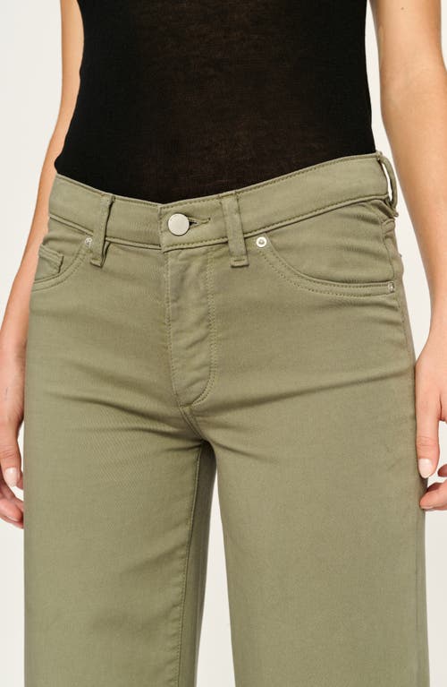 Dl1961 Hepburn Ankle Wide Leg Jeans In Coastal Marsh Ultimate Knit