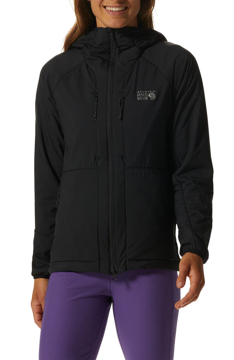 Mountain Hardwear Kor Airshell Warm Hoodie, Main, color, Black