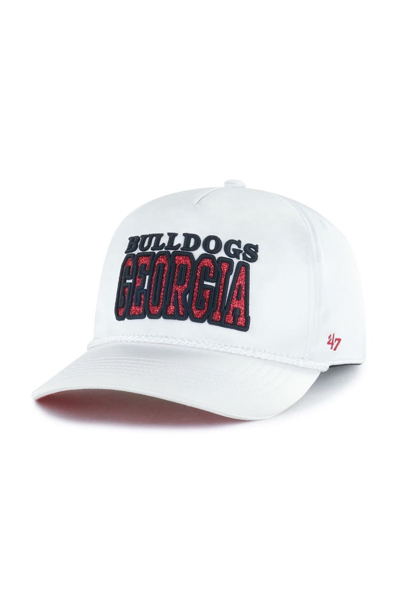 '47 Women's '47 White Georgia Bulldogs Outspoken Hitch Adjustable Hat, Alternate, color, White