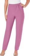 Roaman's Plus Size Classic Bend Over® Structured Straight Leg Pull On Pant