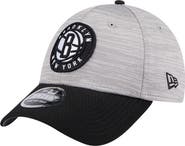 New Era Men's New Era Heather Gray/Black Brooklyn Nets Active Digi-Tech Two-Tone 9FORTY Adjustable Hat