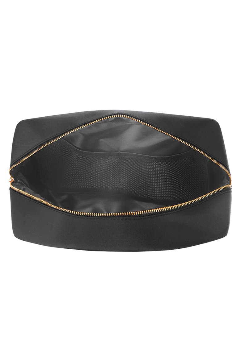 Extra Large Heart Bow Cosmetics Bag, Alternate, color, BLACK/RED