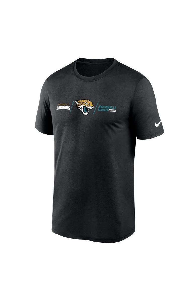 Nike Men's Nike Black Jacksonville Jaguars Horizontal Lockup Legend Performance T-Shirt, Alternate, color, Black