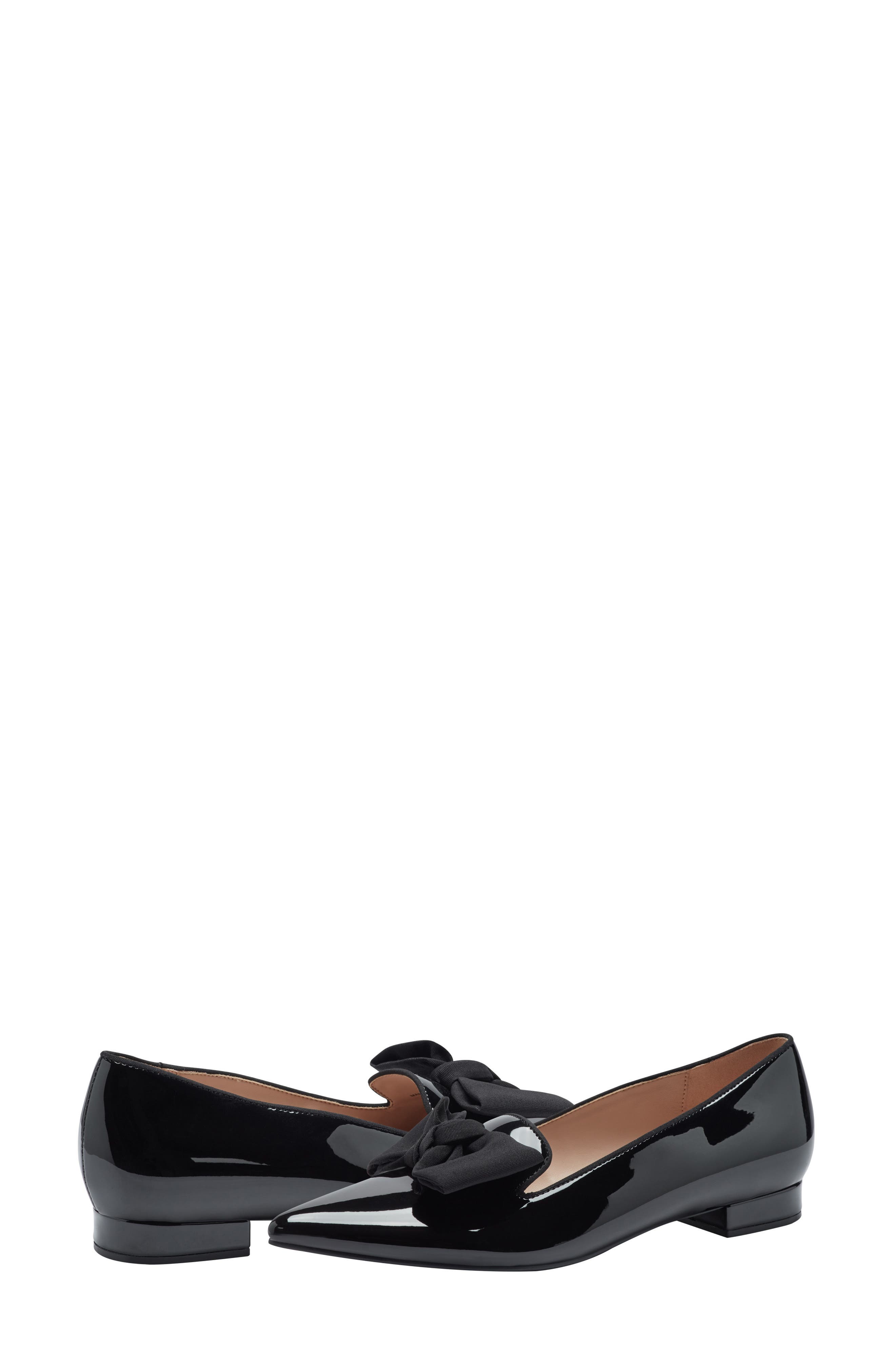 Bandolino Auggie Bow Flat, Alternate, color, Black