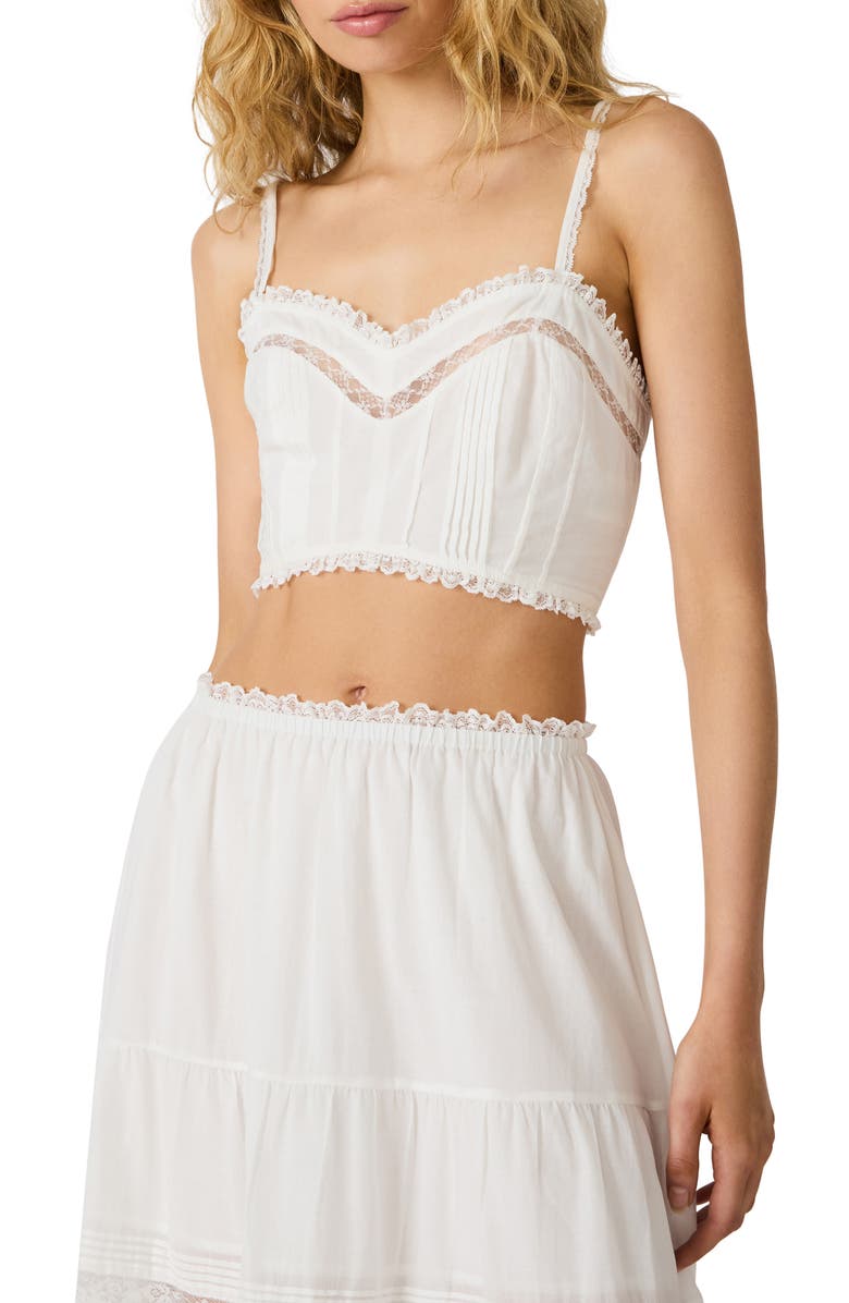 Steve Madden Elisse Crop Camisole, Main, color, Antique