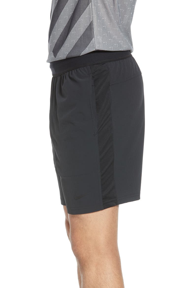 Flex Training Shorts, Alternate, color, BLACK/ BLACK/ IRON GREY