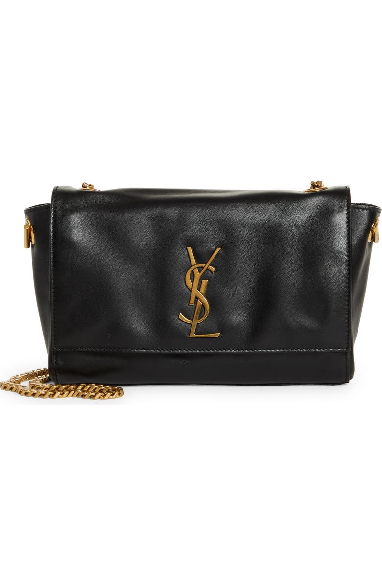 Saint Laurent Kate Reversible Suede & Leather Crossbody Bag, Alternate, color,
