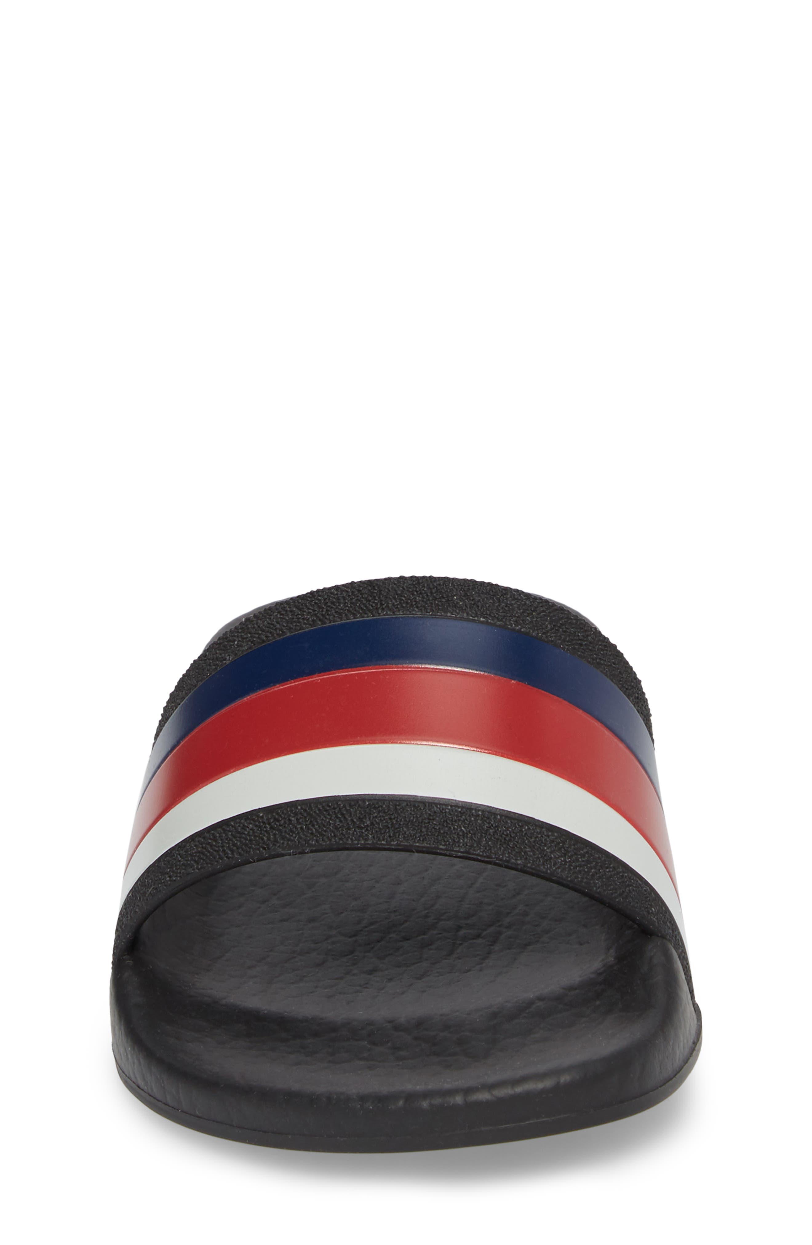 Pursuit Slide Sandal, Alternate, color, RED/ WHITE/ BLUE