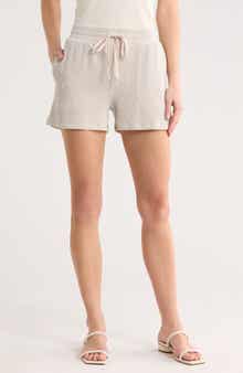 Bobeau Rib Drawstring Shorts