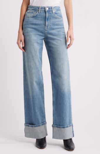 Rails Getty High Waist Cuffed Wide Leg Jeans