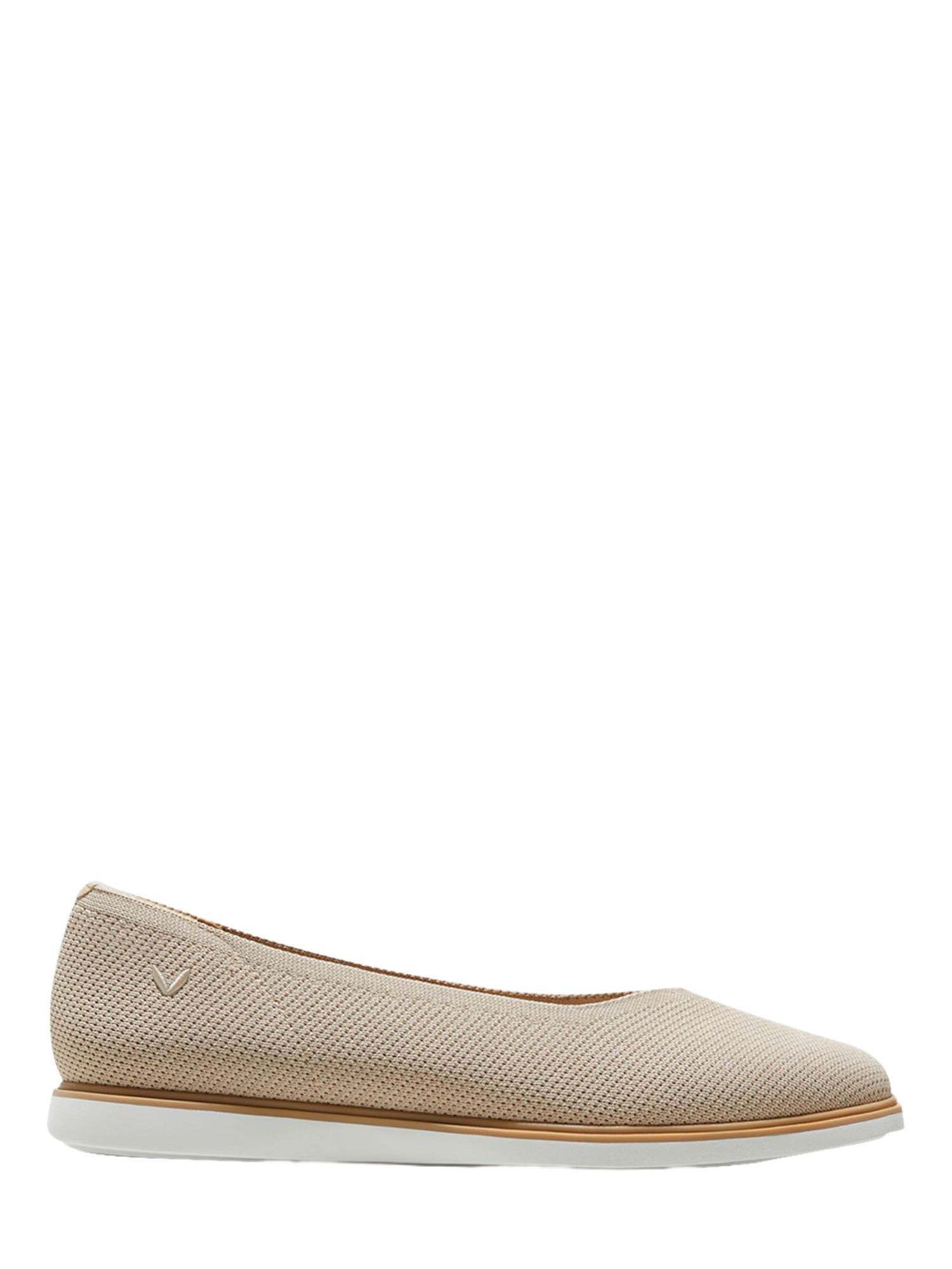 VIVAIA Square-Toe All-Day Standing Flats, Alternate, color, Almond