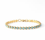 Mint & Lily Turquoise Bezel Set Tennis Bracelet