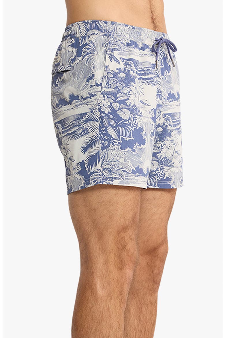 The Bungalow Water Repellent Swim Trunks, Alternate, color, SILVER PALMS