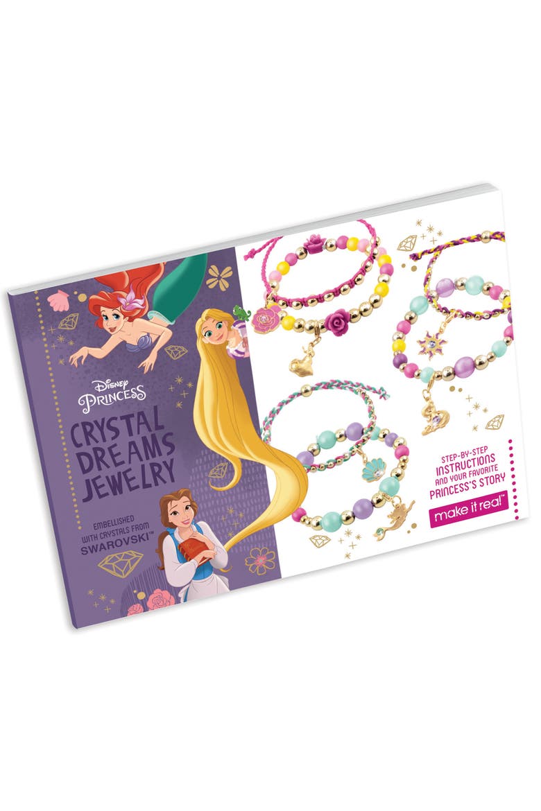 Make It Real Disney Princess Crystal Dreams 173 Piece Jewelry Kit, Ages 8+, Alternate, color, Multicolored