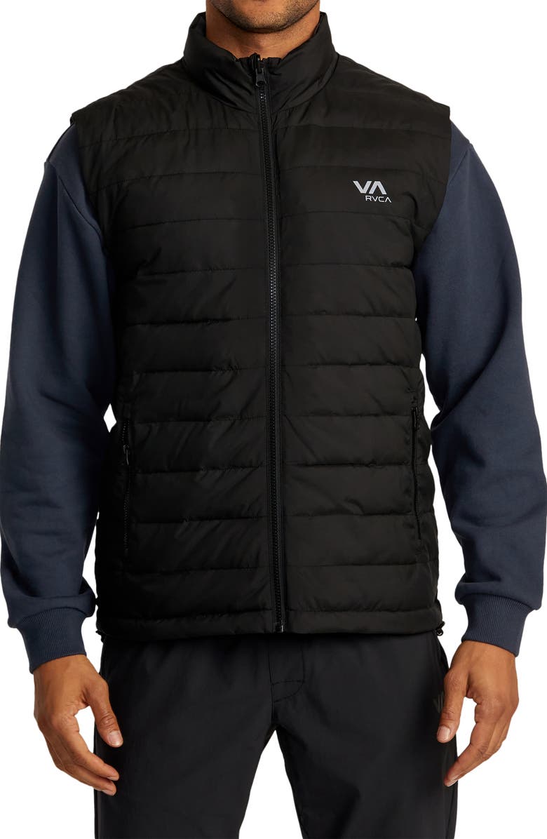 RVCA Reversible Quilted Puffer Vest, Main, color,