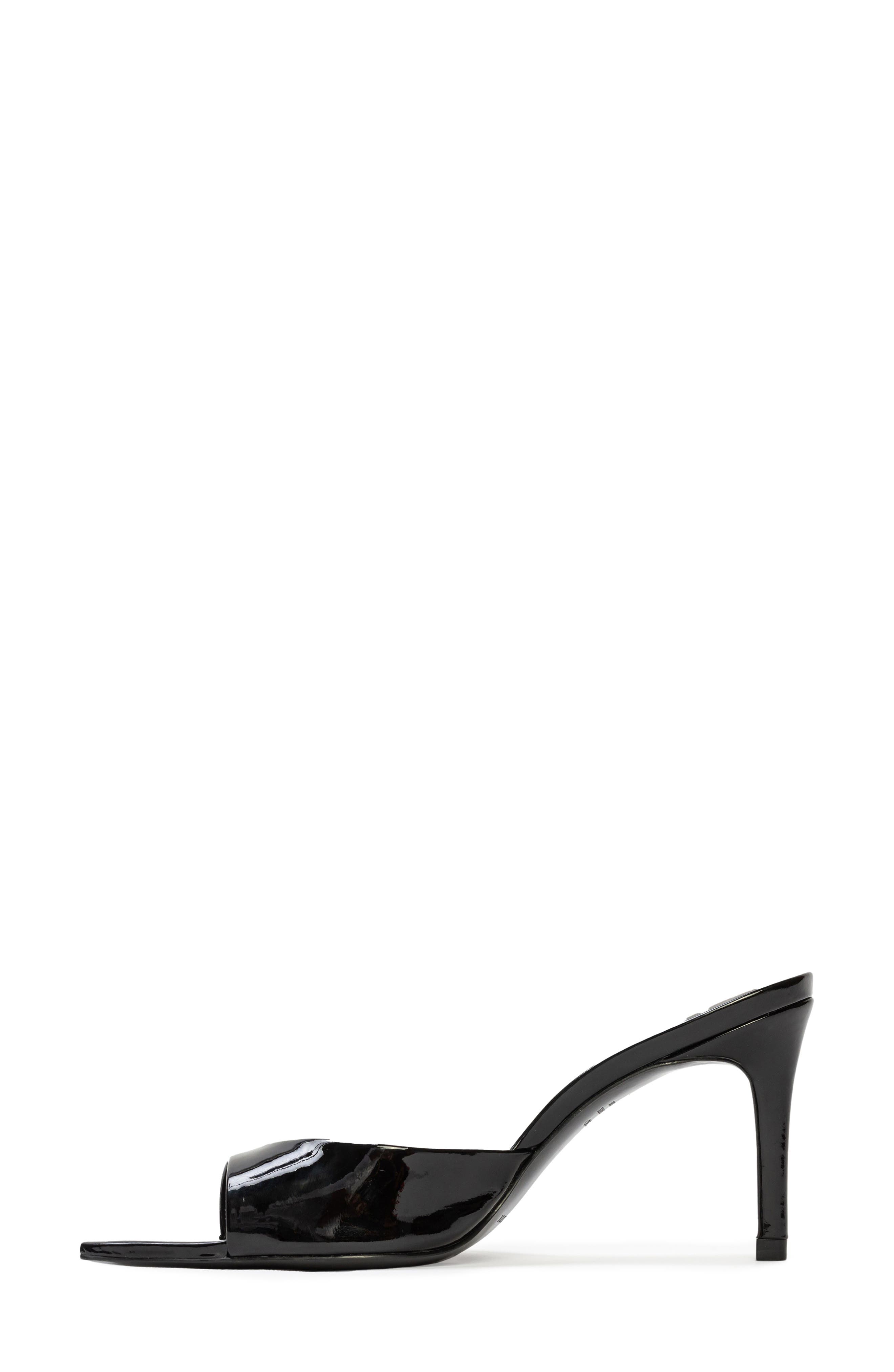 BLACK SUEDE STUDIO Brea Pointed Toe Sandal, Alternate, color, Black Patent