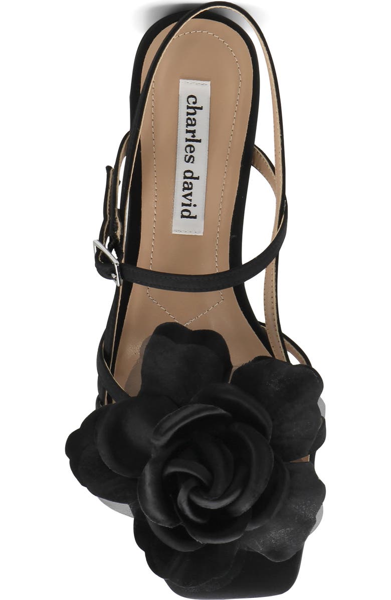 Charles David Deb Slingback Mary Jane Sandal, Alternate, color, Black