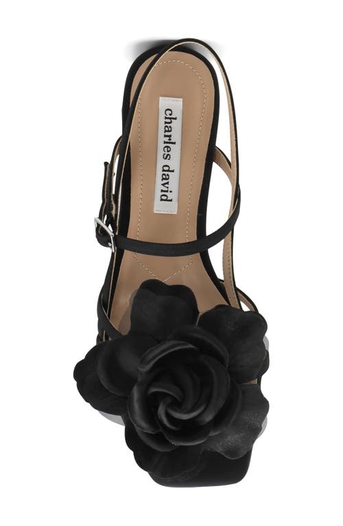 Charles David Deb Slingback Mary Jane Sandal In Black