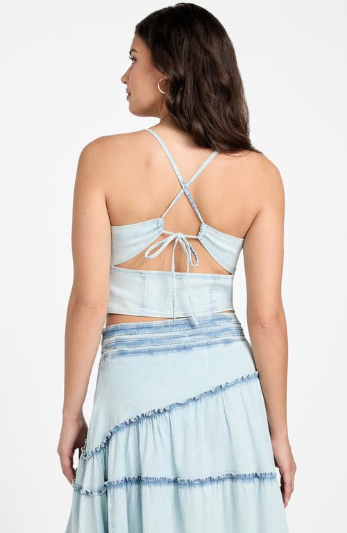 Guess Niki Tie Back Crop Top