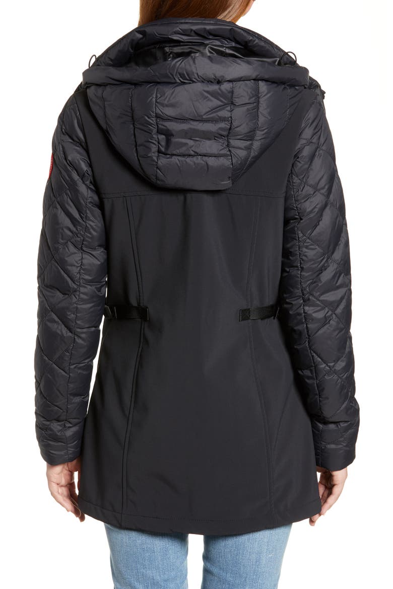 Berkley 675 Fill Power Hooded Waterproof Jacket, Alternate, color, BLACK