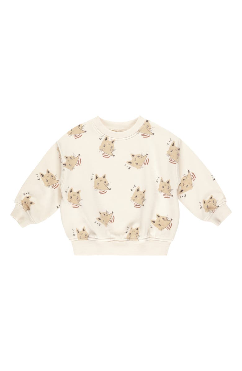 Rylee + Cru Kids' Coyote Print Sweatshirt, Main, color, Coyote