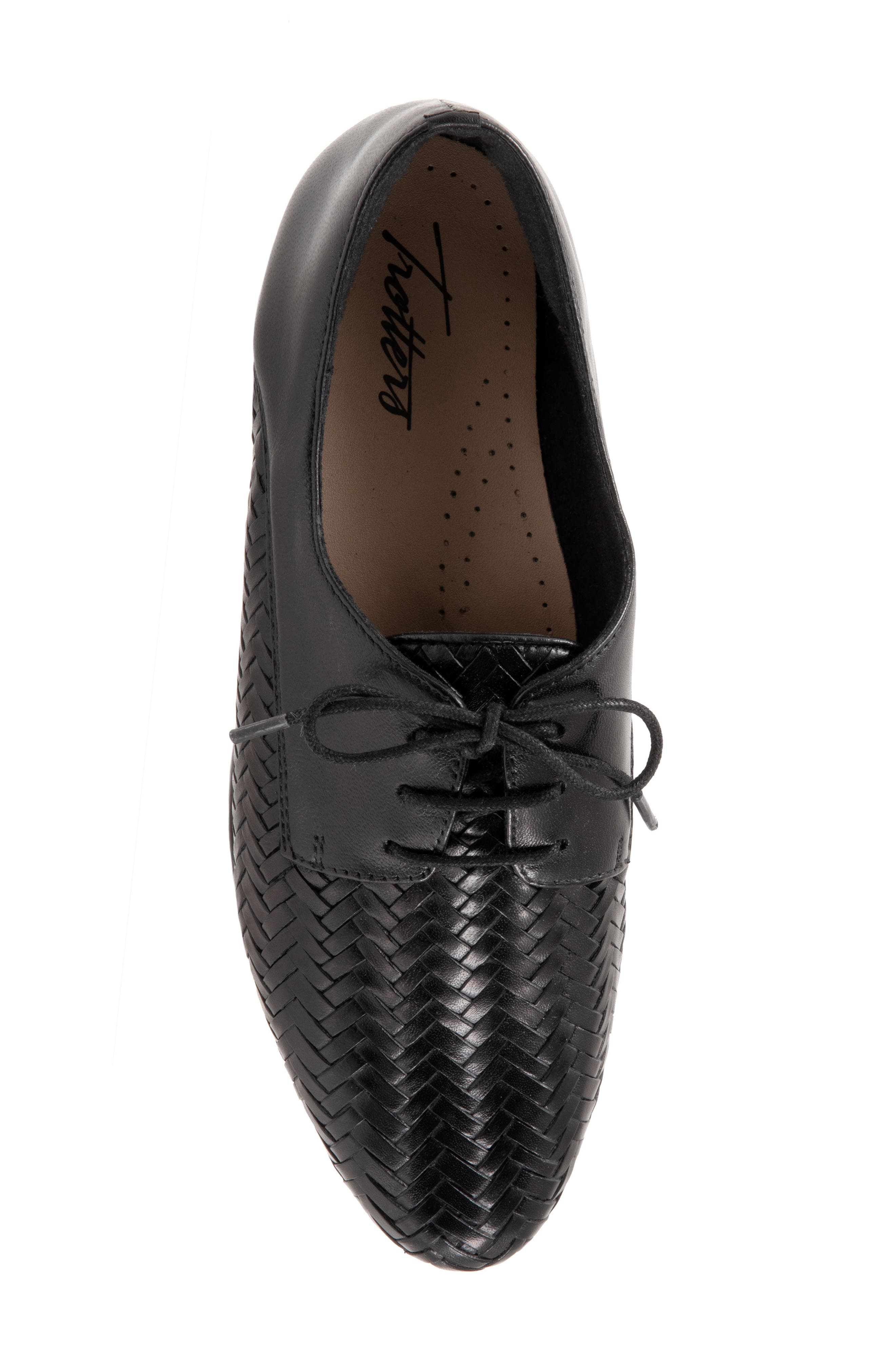 Trotters Lizzie Derby Flat, Alternate, color, Black