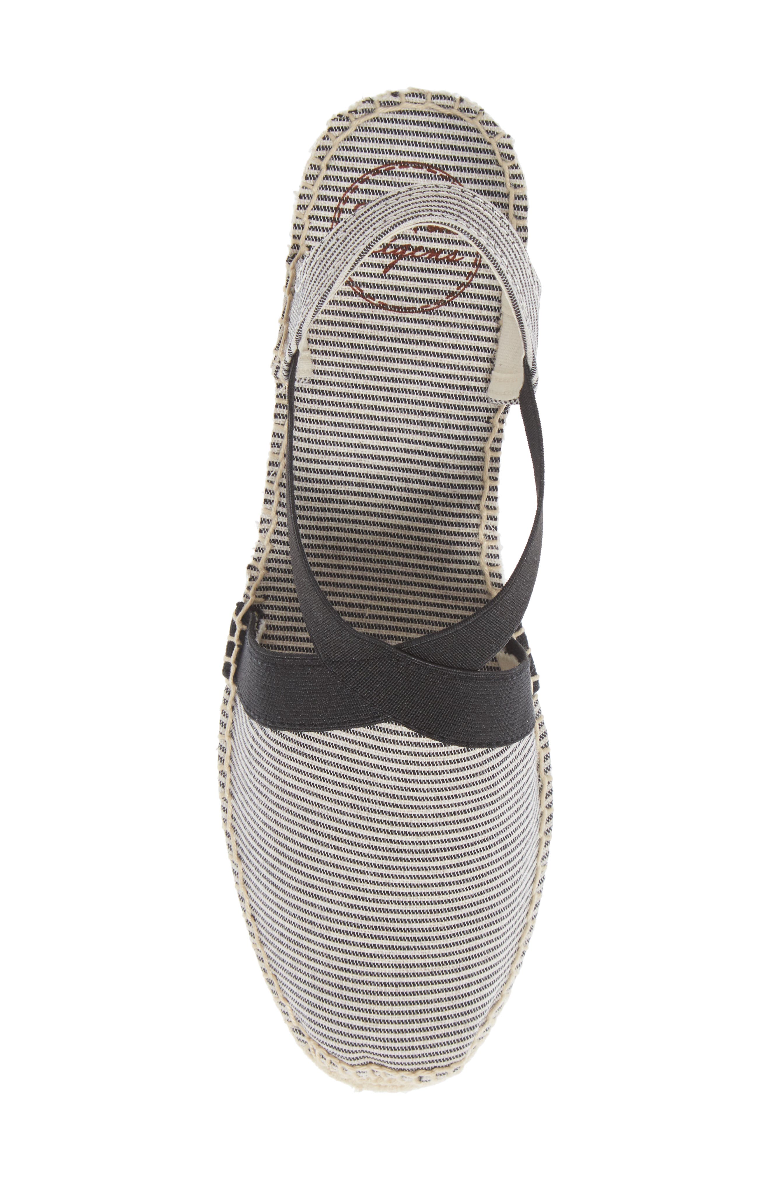 Terra Espadrille Wedge Sandal, Alternate, color, BLACK/ BLACK FABRIC
