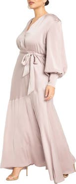 ELOQUII Satin Maxi Dress