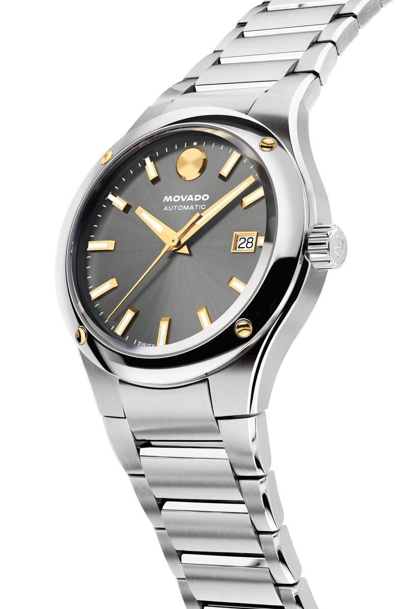 Movado Museum Imperiale Bracelet Watch, 40mm, Alternate, color, Grey