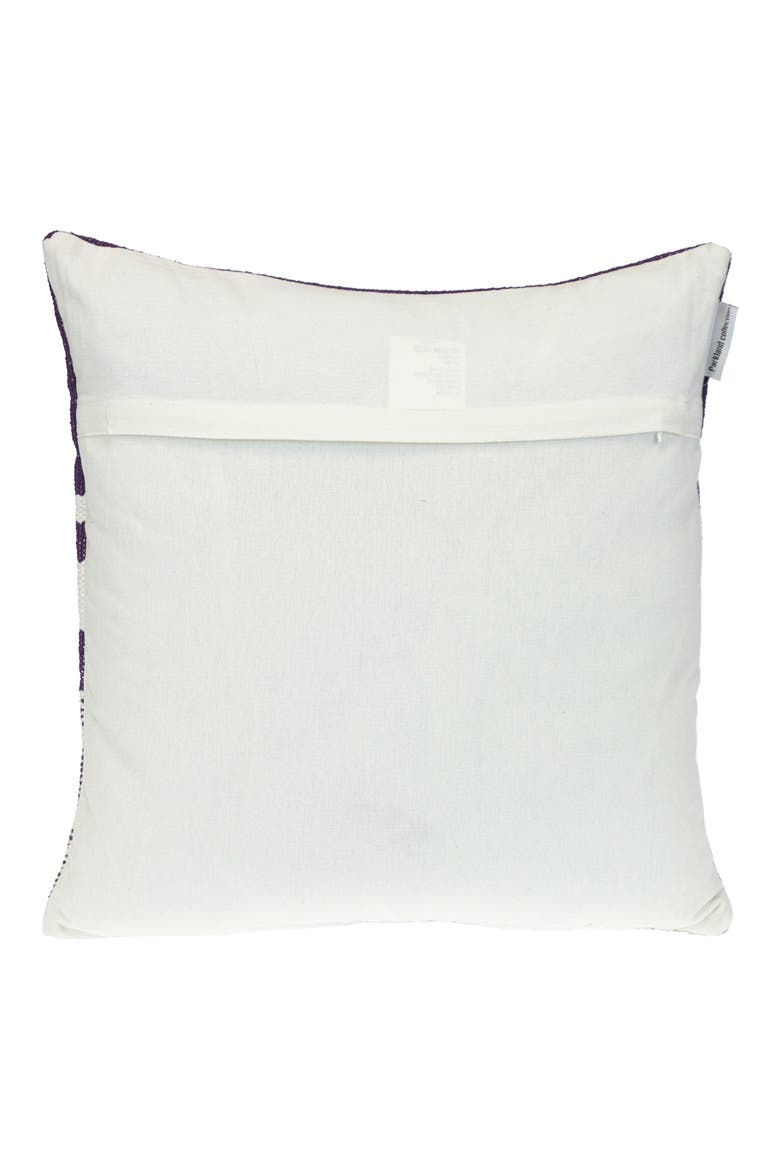 Stripe Square Accent Pillow, Alternate, color, PURPLE