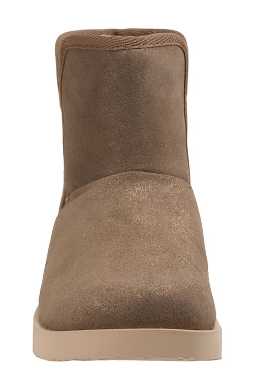 Revitalign Aspen Fireside Faux Fur Lined Leather Bootie Slipper In Multi