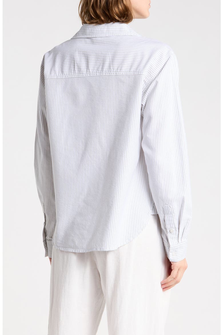 Cami Stripe Shirt, Alternate, color, SAGE MOSS