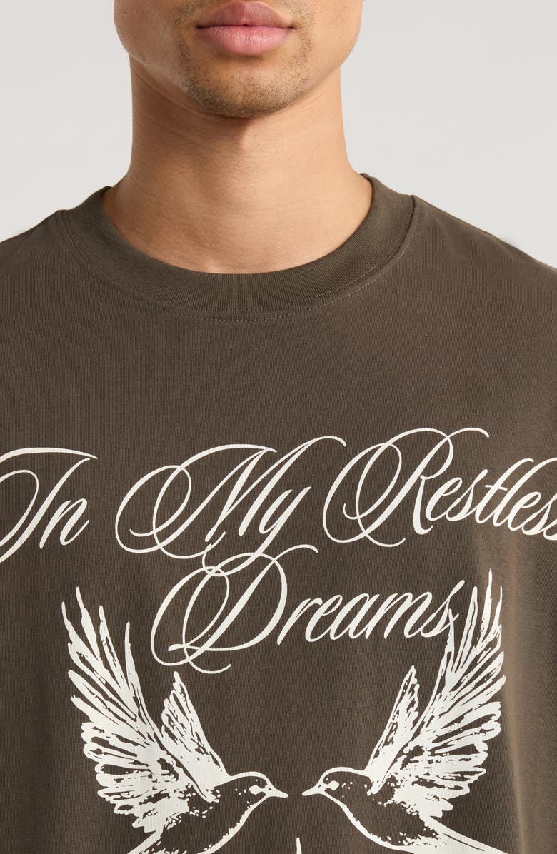 PacSun Restless Graphic T-Shirt, Alternate, color, Brown