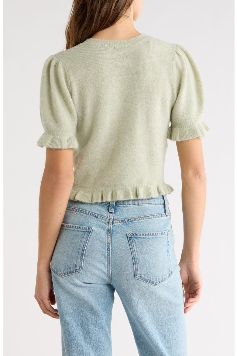 Lora Short Sleeve Cardigan, Alternate, color, JULEP