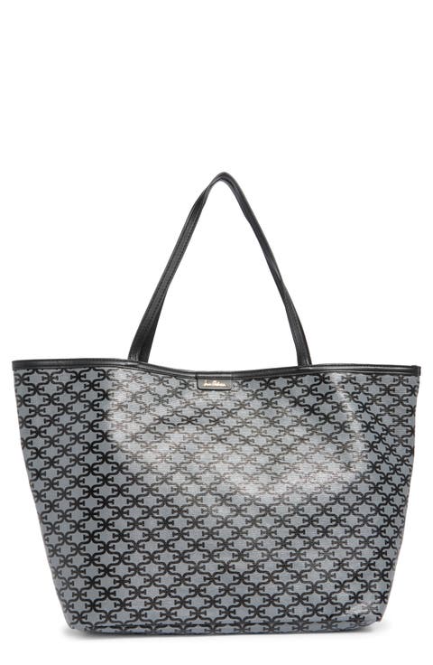 Felicia Monogram Medium Shopper Tote Bag
