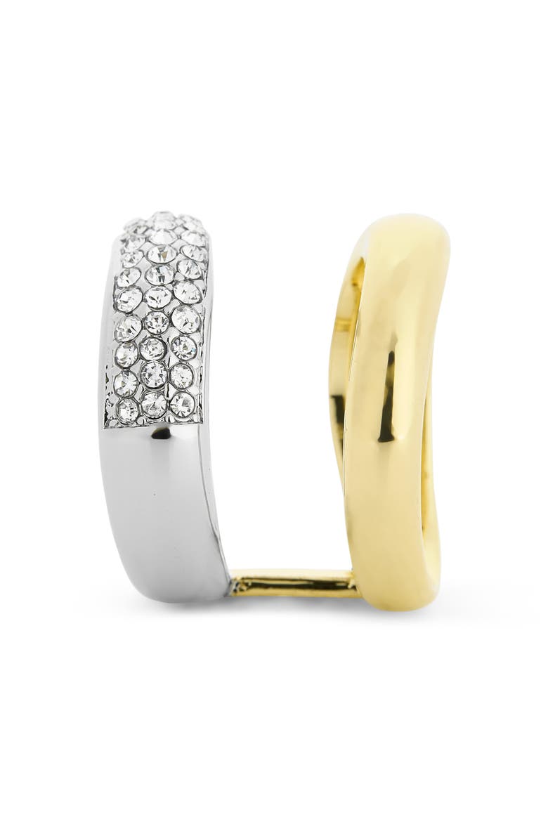 Faux Stack CZ Ring, Alternate, color, TWO TONE