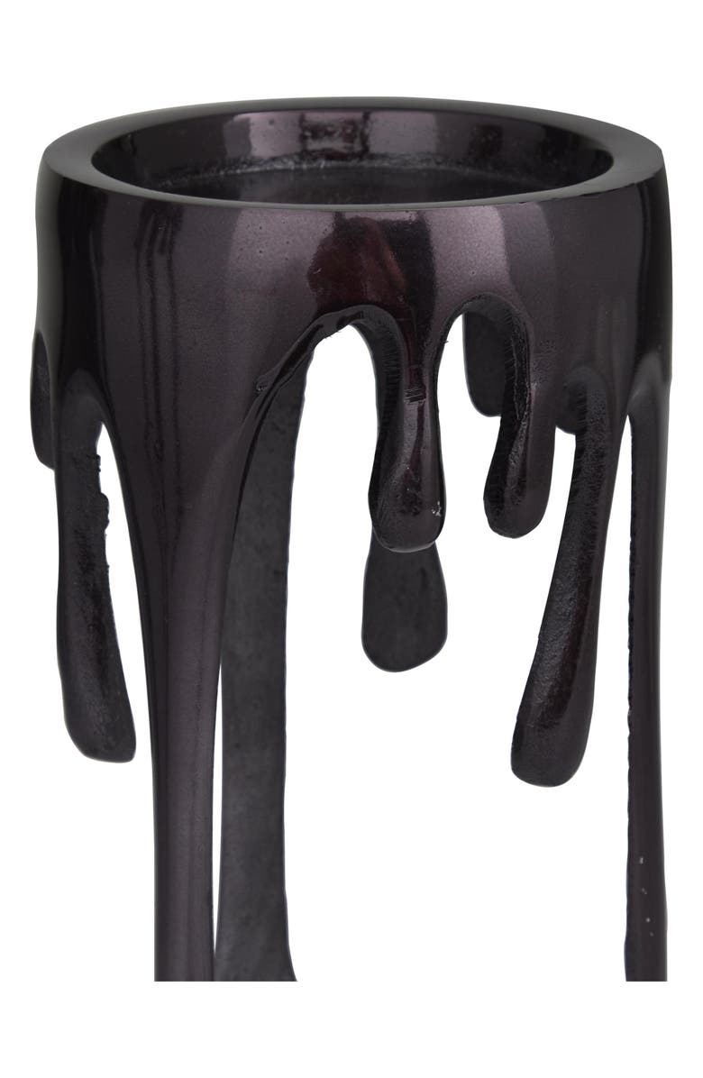 UMA Set of 3 Melting Wax Pillar Candleholders, Alternate, color, Black