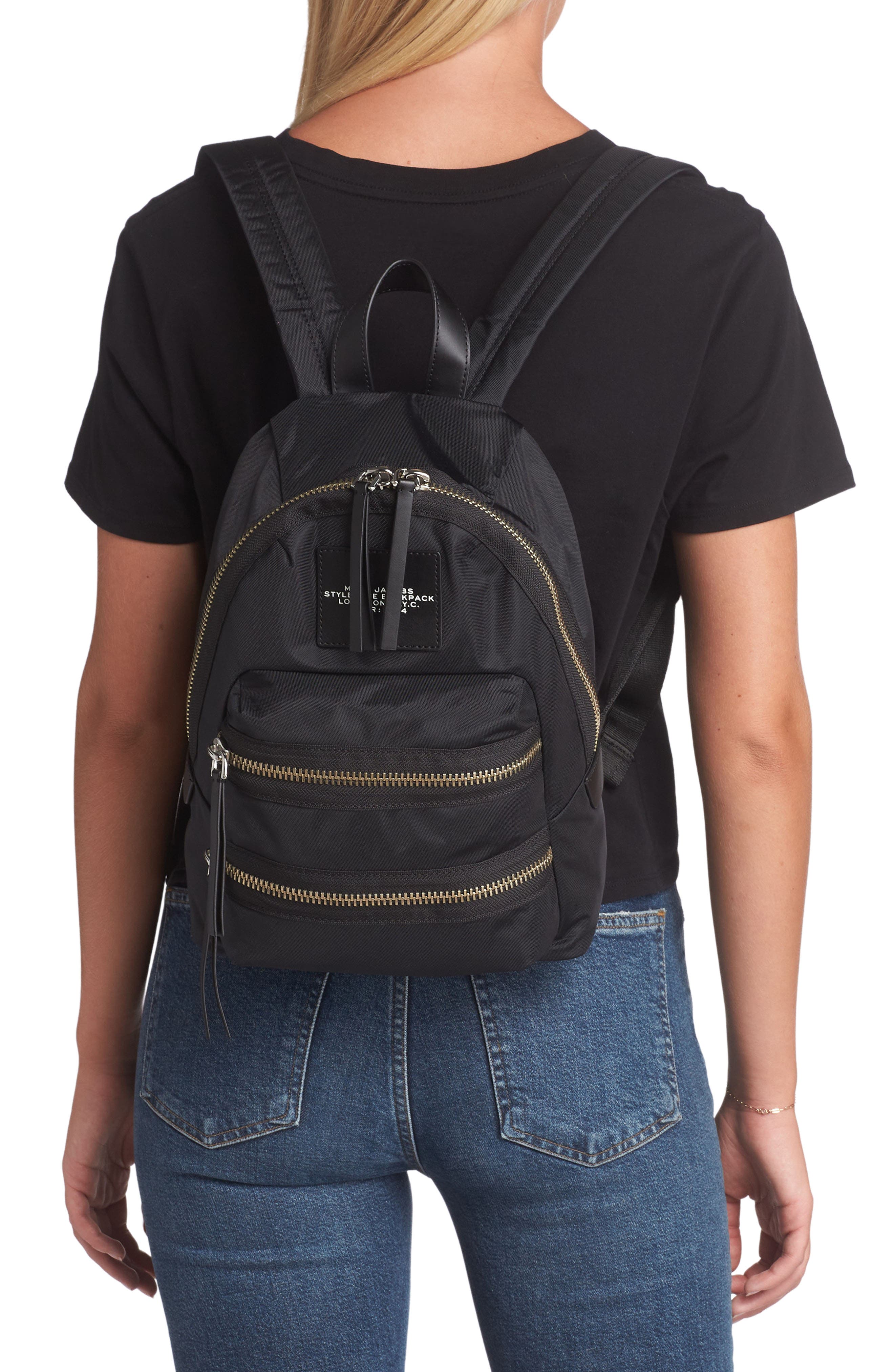 Marc Jacobs Medium The Biker Nylon Backpack, Alternate, color, 