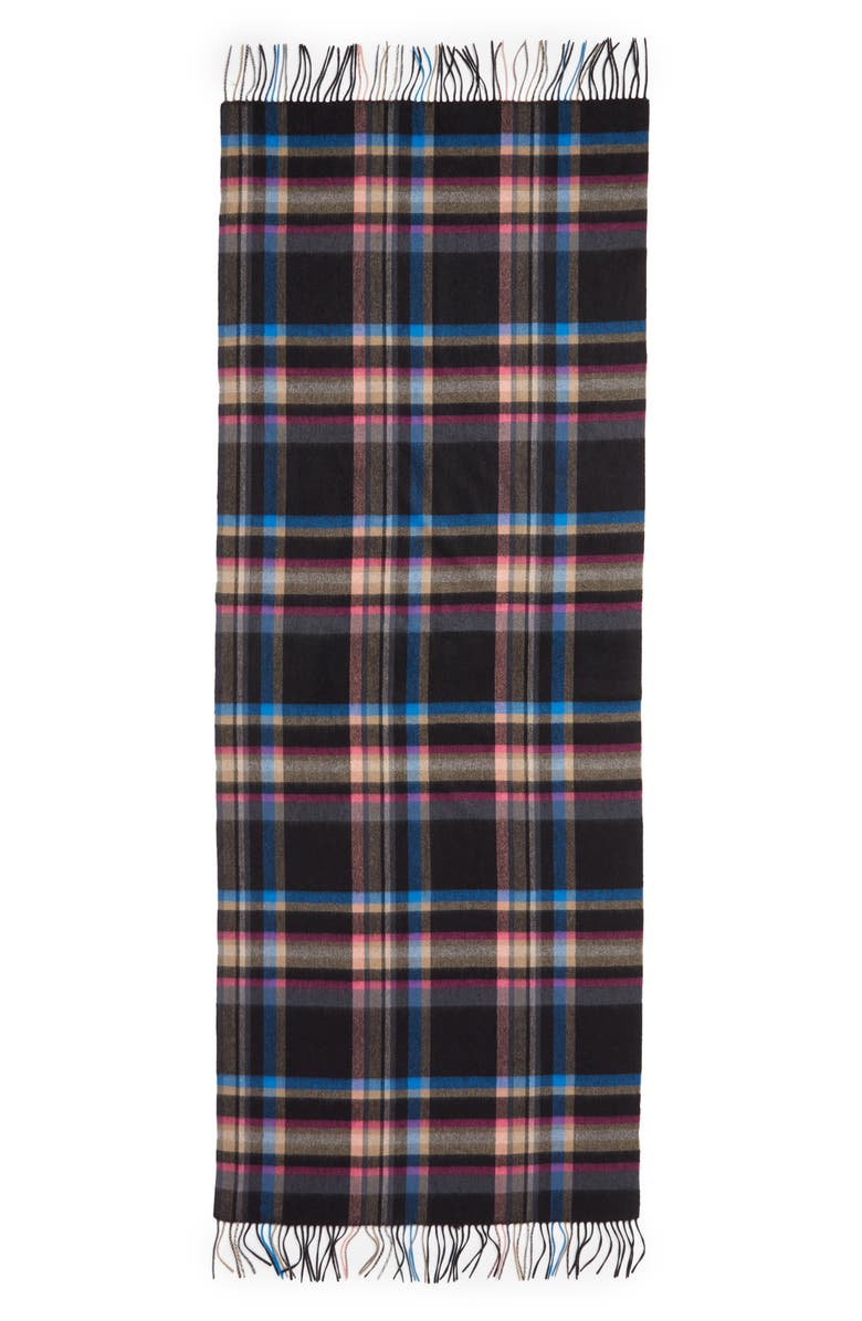 Halogen<sup>®</sup> Plaid Cashmere Wrap Scarf, Alternate, color, 