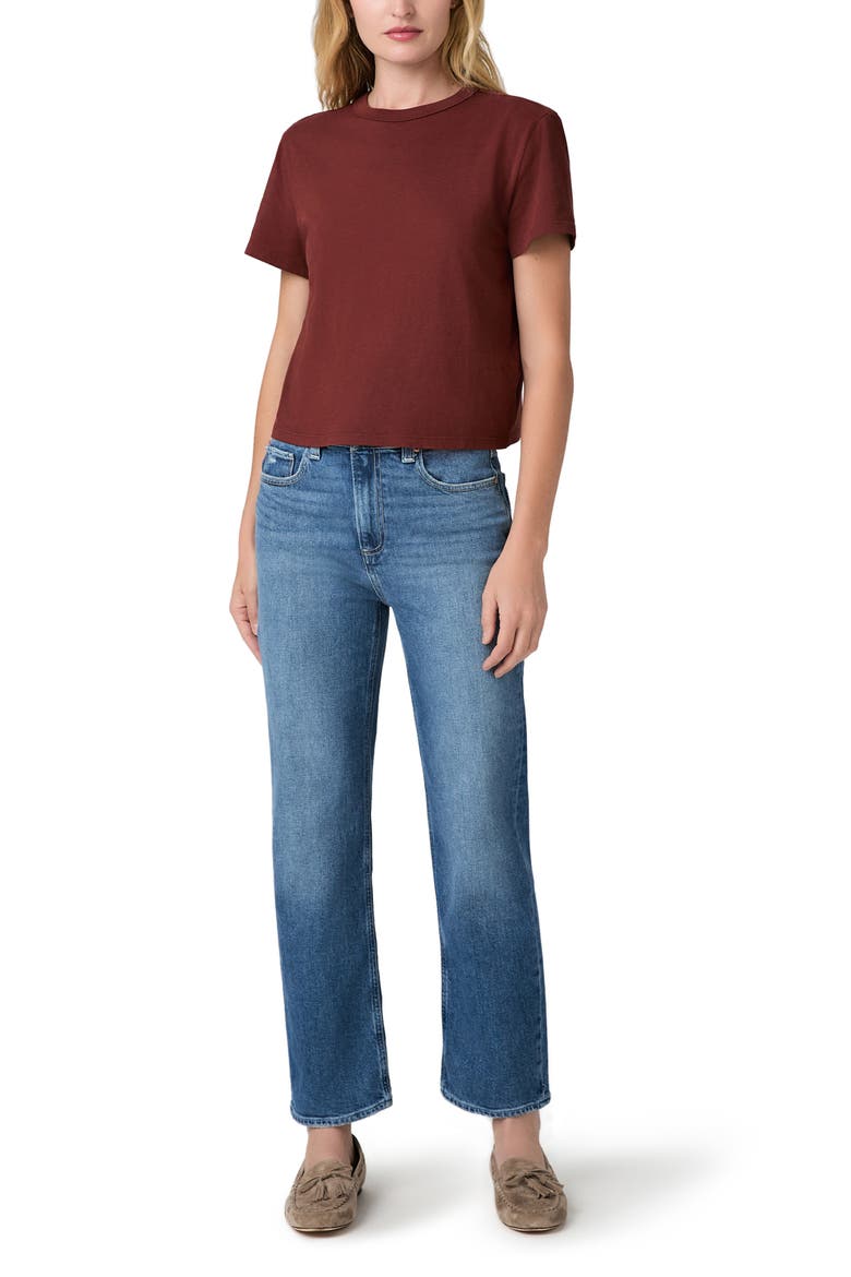 Stevie Ankle High Waist Straight Leg Jeans, Alternate, color, FRITTATA